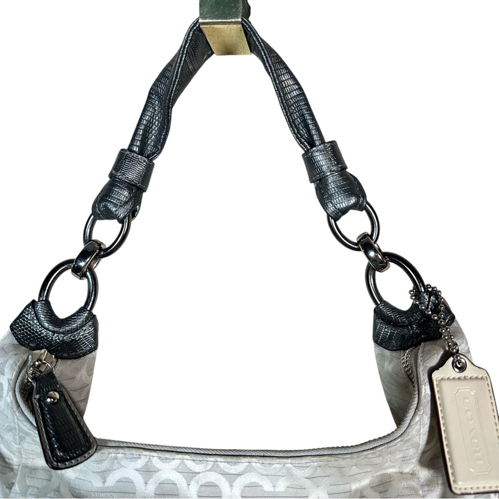 COACH Kristen Monogram Op Art Ombre Shoulder Bag Purse - Picture 5 of 12